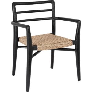 Bizzotto Čern&aacute; dřevěn&aacute; zahradn&iacute; židle Leticia