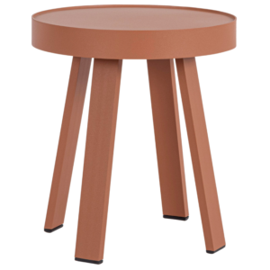 Bizzotto Červen&yacute; kovov&yacute; zahradn&iacute; stolek Spyro ⌀ 41 cm