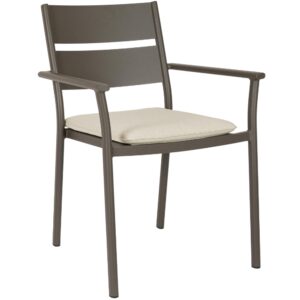 Bizzotto Hněd&aacute; kovov&aacute; zahradn&iacute; židle Molokai