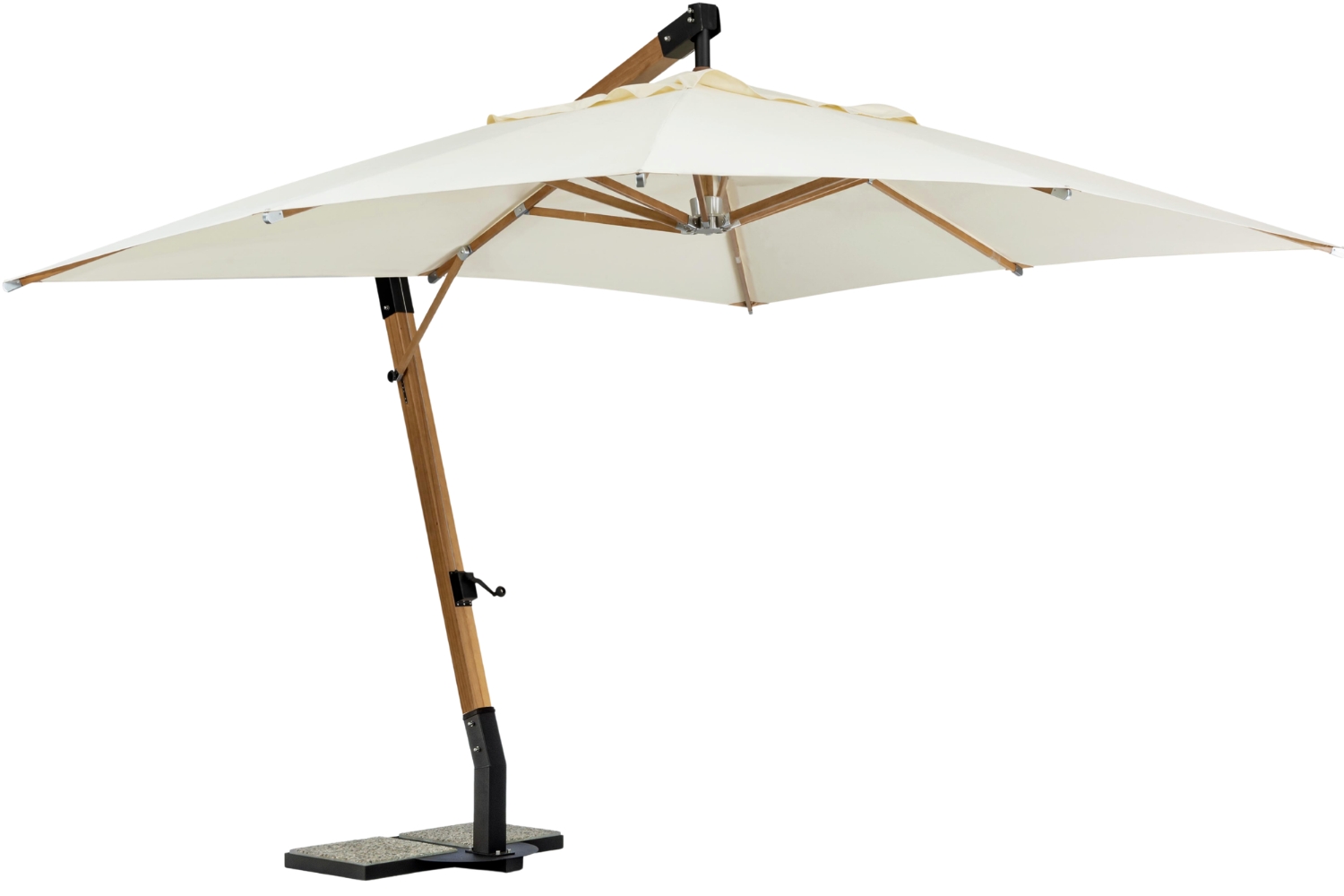 Bizzotto Krémový slunečník Capua 400 x 300 cm