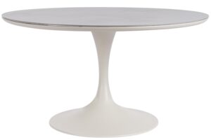 Bizzotto Kr&eacute;mov&yacute; zahradn&iacute; stůl Arnold &Oslash; 120 cm s keramickou deskou