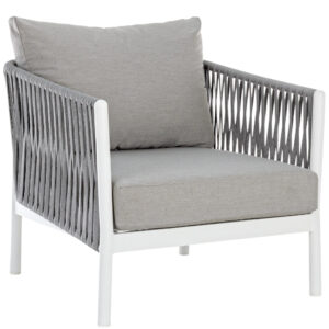 Bizzotto &Scaron;edo-b&iacute;l&eacute; zahradn&iacute; křeslo  Florencia