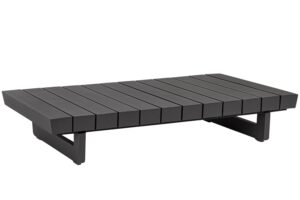 Bizzotto &Scaron;ed&yacute; hlin&iacute;kov&yacute; zahradn&iacute; stolek Infinity 126 x 74 cm