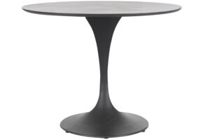 Bizzotto &Scaron;ed&yacute; zahradn&iacute; stůl Arnold &Oslash; 90 cm s keramickou deskou