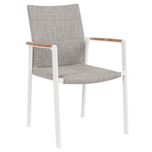 Bizzotto Světle &scaron;ed&aacute; hlin&iacute;kov&aacute; zahradn&iacute; j&iacute;deln&iacute; židle Jalisco