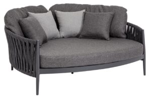 Bizzotto Tmavě &scaron;ed&eacute; zahradn&iacute; dvojleh&aacute;tko Jacinta