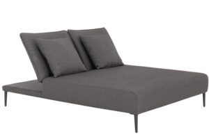 Bizzotto Tmavě &scaron;ed&eacute; zahradn&iacute; dvojleh&aacute;tko Viper