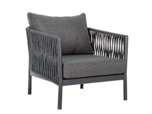 Bizzotto Tmavě &scaron;ed&eacute; zahradn&iacute; křeslo Florencia