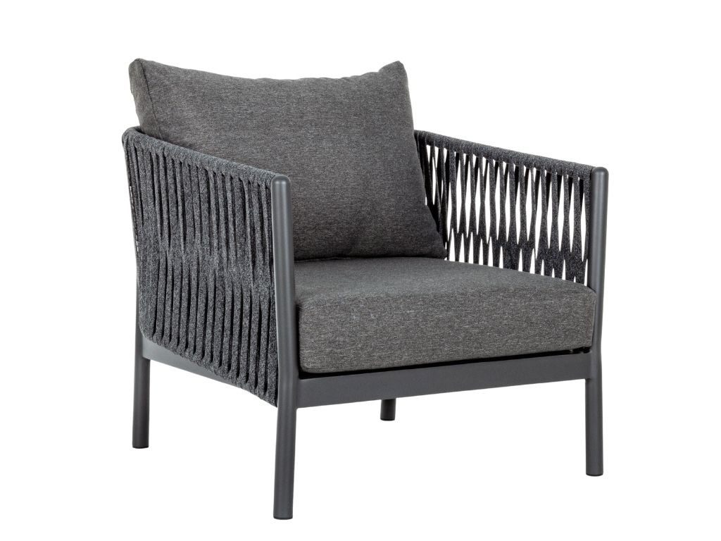 Bizzotto Tmavě šedé zahradní křeslo Florencia