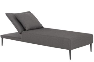 Bizzotto Tmavě &scaron;ed&eacute; zahradn&iacute; leh&aacute;tko Viper