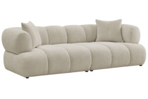 Bobochic Paris B&eacute;žov&aacute; boucl&eacute; trojm&iacute;stn&aacute; pohovka Pamira 253 cm