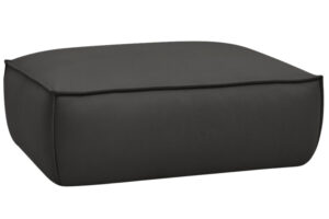 Bobochic Paris Čern&aacute; koženkov&aacute; podnožka Boheme 128 x 93 cm