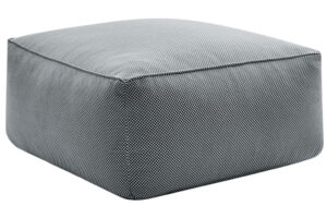 Bobochic Paris Čern&aacute; zahradn&iacute; podnožka Riviera 80 x 80 cm