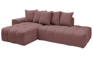 Bobochic Paris Růžov&aacute; rohov&aacute; pohovka Mont-Blanc 313 cm