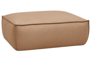 Bobochic Paris Světle hněd&aacute; koženkov&aacute; podnožka Boheme 128 x 93 cm