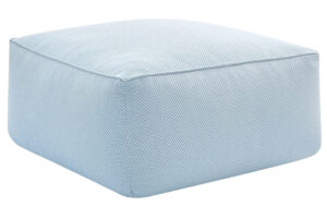 Bobochic Paris Světle modr&aacute; zahradn&iacute; podnožka Riviera 80 x 80 cm