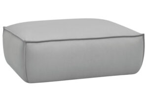 Bobochic Paris Světle &scaron;ed&aacute; koženkov&aacute; podnožka Boheme 128 x 93 cm