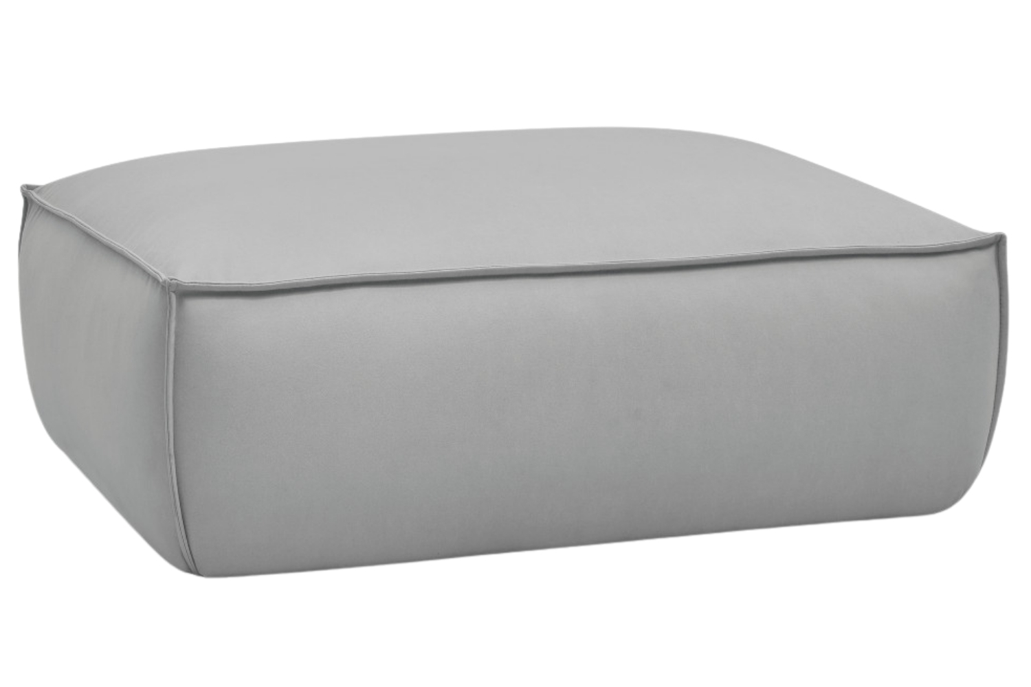 Bobochic Paris Světle šedá koženková podnožka Boheme 128 x 93 cm