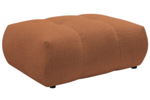 Bobochic Paris Terakotově oranžov&aacute; boucl&eacute; podnožka Fuji 112 x 80 cm