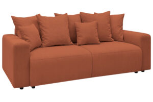 Bobochic Paris Terakotově oranžov&aacute; man&scaron;estrov&aacute; rozkl&aacute;dac&iacute; pohovka Envy 245 cm