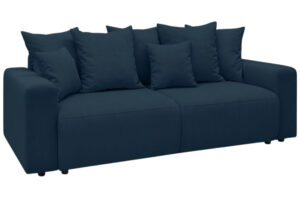 Bobochic Paris Tmavě modr&aacute; man&scaron;estrov&aacute; rozkl&aacute;dac&iacute; pohovka Envy 245 cm