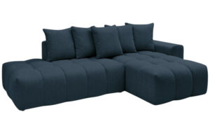 Bobochic Paris Tmavě modr&aacute; rohov&aacute; pohovka Mont-Blanc 313 cm