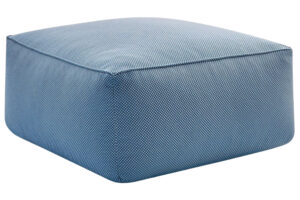 Bobochic Paris Tmavě modr&aacute; zahradn&iacute; podnožka Riviera 80 x 80 cm