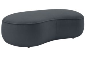 Bobochic Paris Tmavě &scaron;ed&aacute; podnožka Saint-Germain 147 x 90 cm