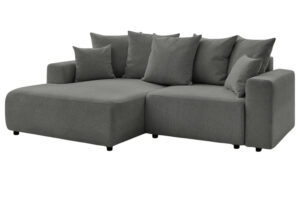 Bobochic Paris Tmavě &scaron;ed&aacute; rozkl&aacute;dac&iacute; pohovka Atilla 244 cm