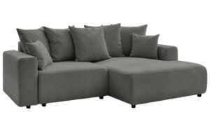 Bobochic Paris Tmavě &scaron;ed&aacute; rozkl&aacute;dac&iacute; pohovka Atilla 244 cm