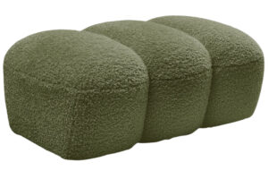 Bobochic Paris Zelen&aacute; boucl&eacute; podnožka Hippolyte 105 x 68 cm