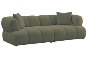 Bobochic Paris Zelen&aacute; boucl&eacute; trojm&iacute;stn&aacute; pohovka Pamira 253 cm