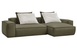 Bobochic Paris Zelen&aacute; koženkov&aacute; rohov&aacute; pohovka Boheme 302 cm