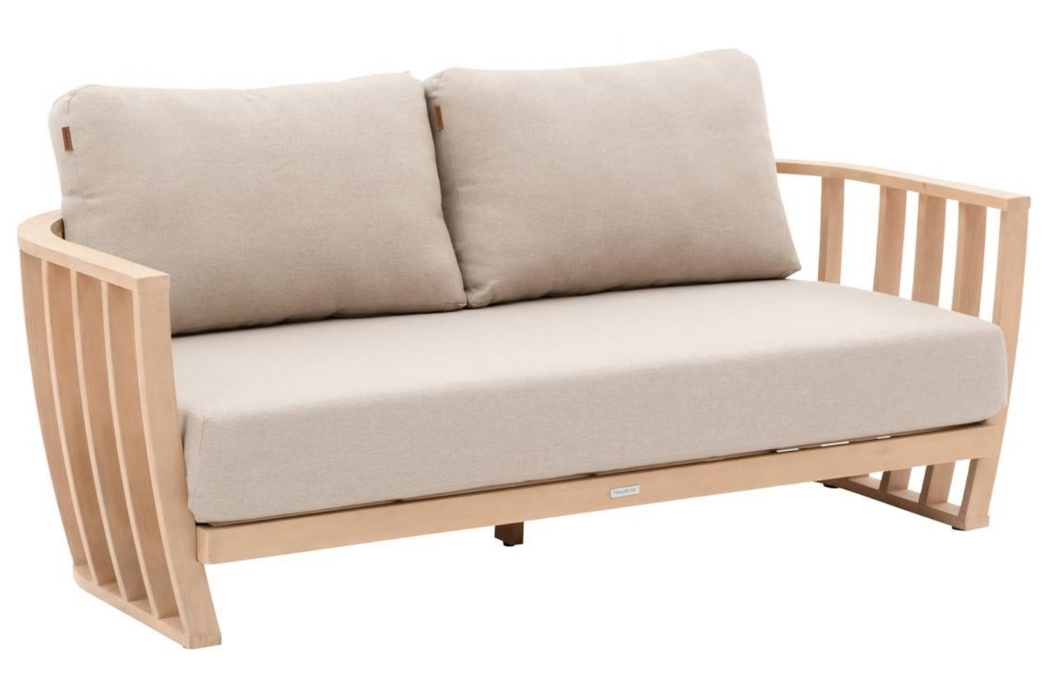 Hespéride Béžová dřevěná zahradní pohovka Lemindo 187 cm