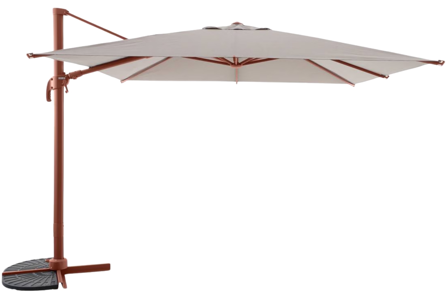 Hespéride Béžovo - červený slunečník Melhia 300 x 300 cm