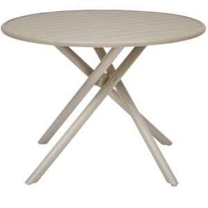 Hesp&eacute;ride B&eacute;žov&yacute; kovov&yacute; zahradn&iacute; stůl Nebullia &Oslash; 105 cm