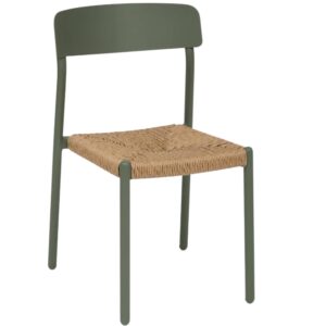 Hesp&eacute;ride Zelen&aacute; kovov&aacute; zahradn&iacute; židle Wistty s v&yacute;pletem