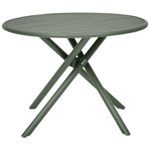 Hesp&eacute;ride Zelen&yacute; kovov&yacute; zahradn&iacute; stůl Nebullia &Oslash; 105 cm