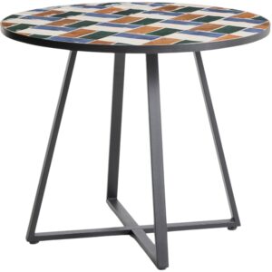 Kave Home Barven&yacute; zahradn&iacute; bistro stolek Tella &Oslash; 90 cm