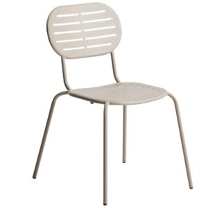 Kave Home B&eacute;žov&aacute; kovov&aacute; zahradn&iacute; židle Brai