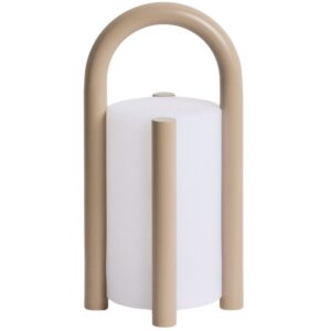 Kave Home B&eacute;žov&aacute; přenosn&aacute; zahradn&iacute; LED lampa Leros 28 cm