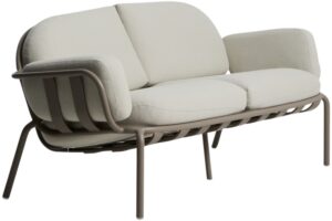 Kave Home B&eacute;žov&aacute; zahradn&iacute; pohovka Joncols 164 cm