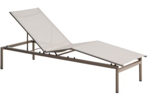 Kave Home B&eacute;žov&eacute; hlin&iacute;kov&eacute; zahradn&iacute; leh&aacute;tko Lesina