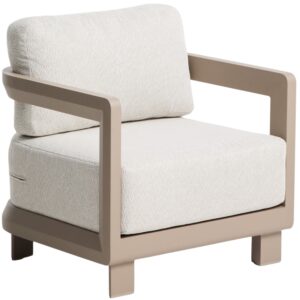 Kave Home B&eacute;žov&eacute; zahradn&iacute; křeslo Nerano