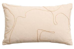 Kave Home B&eacute;žov&yacute; bavlněn&yacute; povlak na pol&scaron;t&aacute;ř Dibel 30 x 50 cm