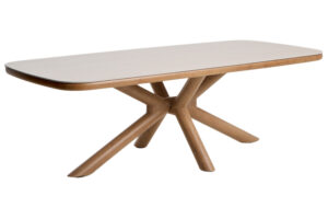 Kave Home B&eacute;žov&yacute; keramick&yacute; zahradn&iacute; stůl Mirtia 240 x 110 cm