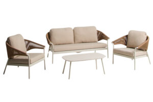 Kave Home B&eacute;žov&yacute; zahradn&iacute; set pohovky