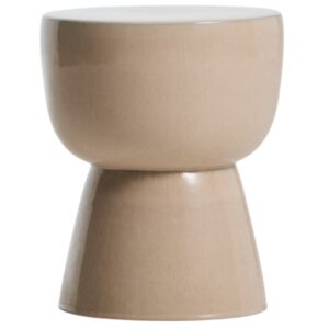 Kave Home B&eacute;žov&yacute; zahradn&iacute; stolek Mesquida 36 cm