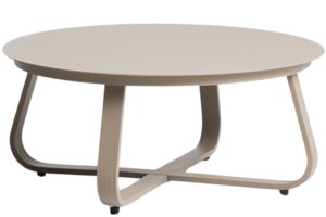 Kave Home B&eacute;žov&yacute; zahradn&iacute; stolek Tamaris &Oslash; 80 cm