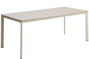 Kave Home B&eacute;žov&yacute; zahradn&iacute; stůl s keramickou deskou  Anafi 180 x 90 cm